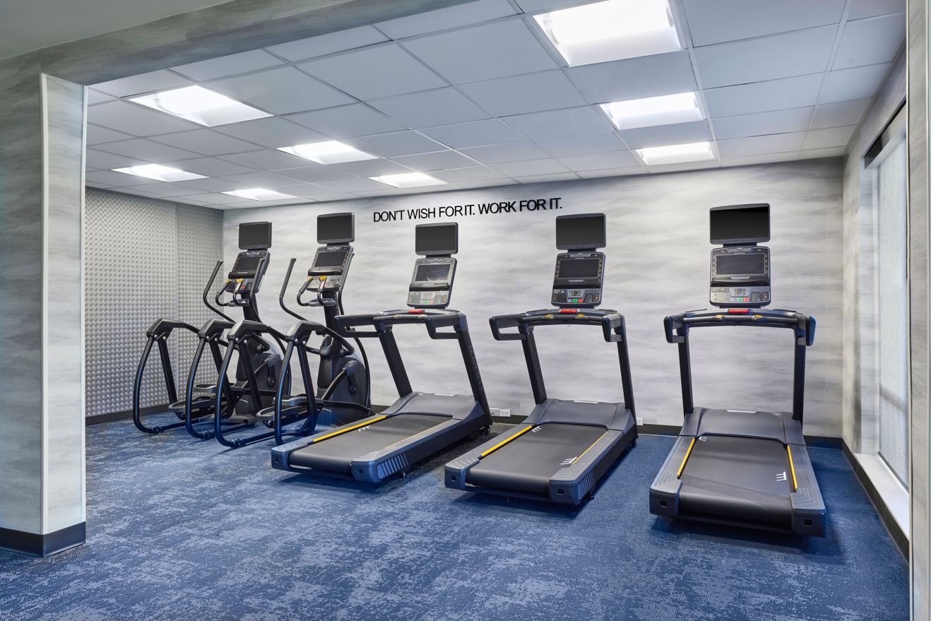Keep up with your fitness goals at our Fitness Cen