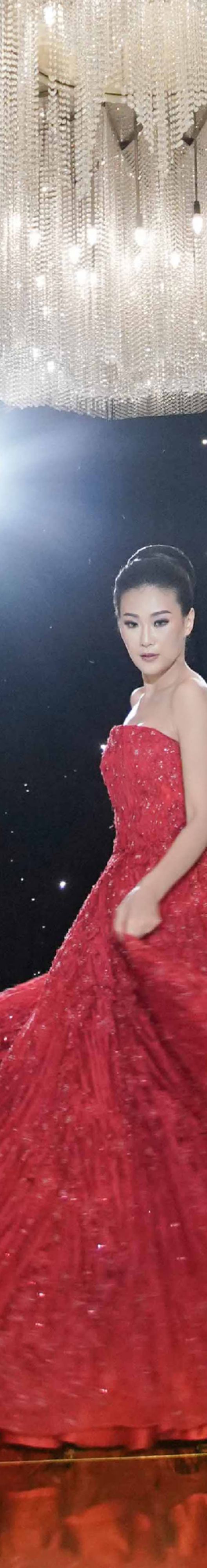 Bride in Red Dress