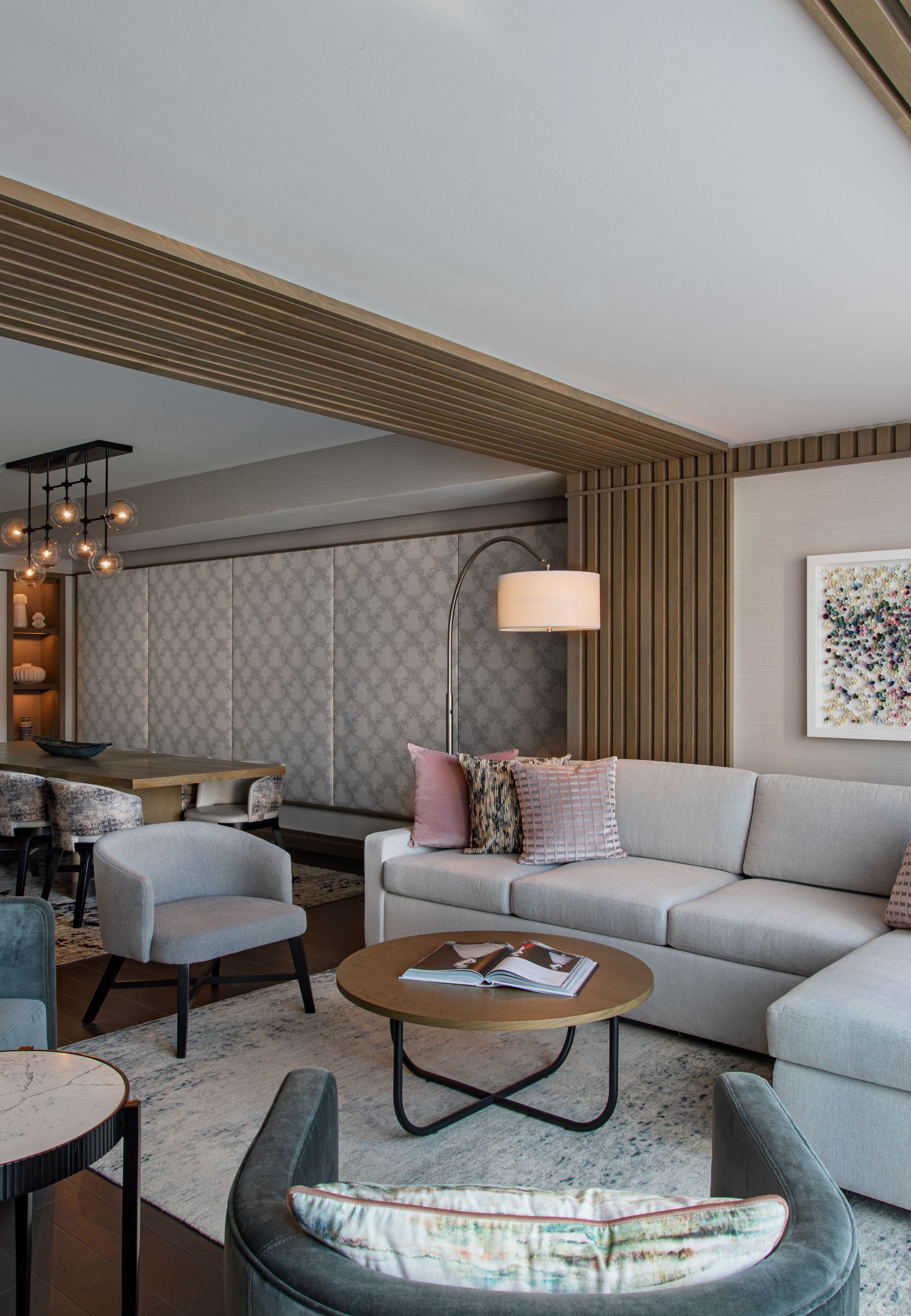 Presidential Suite interior living and dining area.