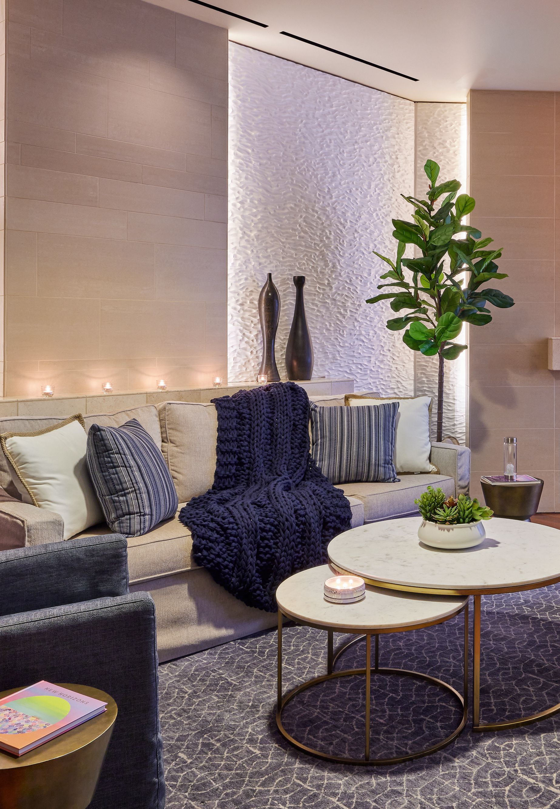 Spa Suite with robes, seating area, TV, and fire