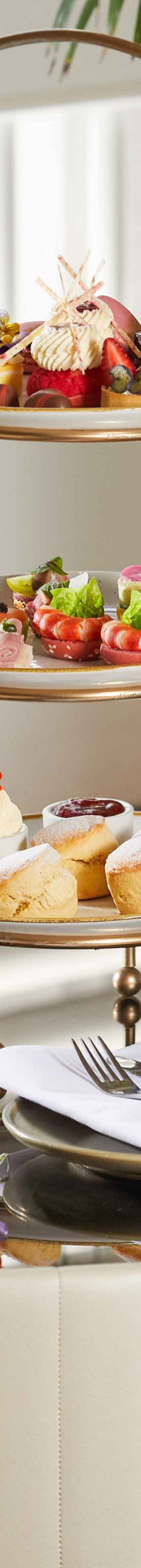 High tea with champagne