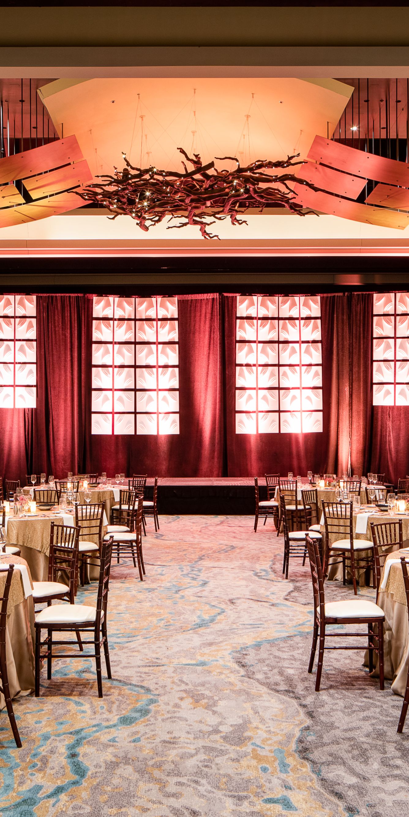 Cibolo Canyon Ballroom Awards Gala Dinner Set