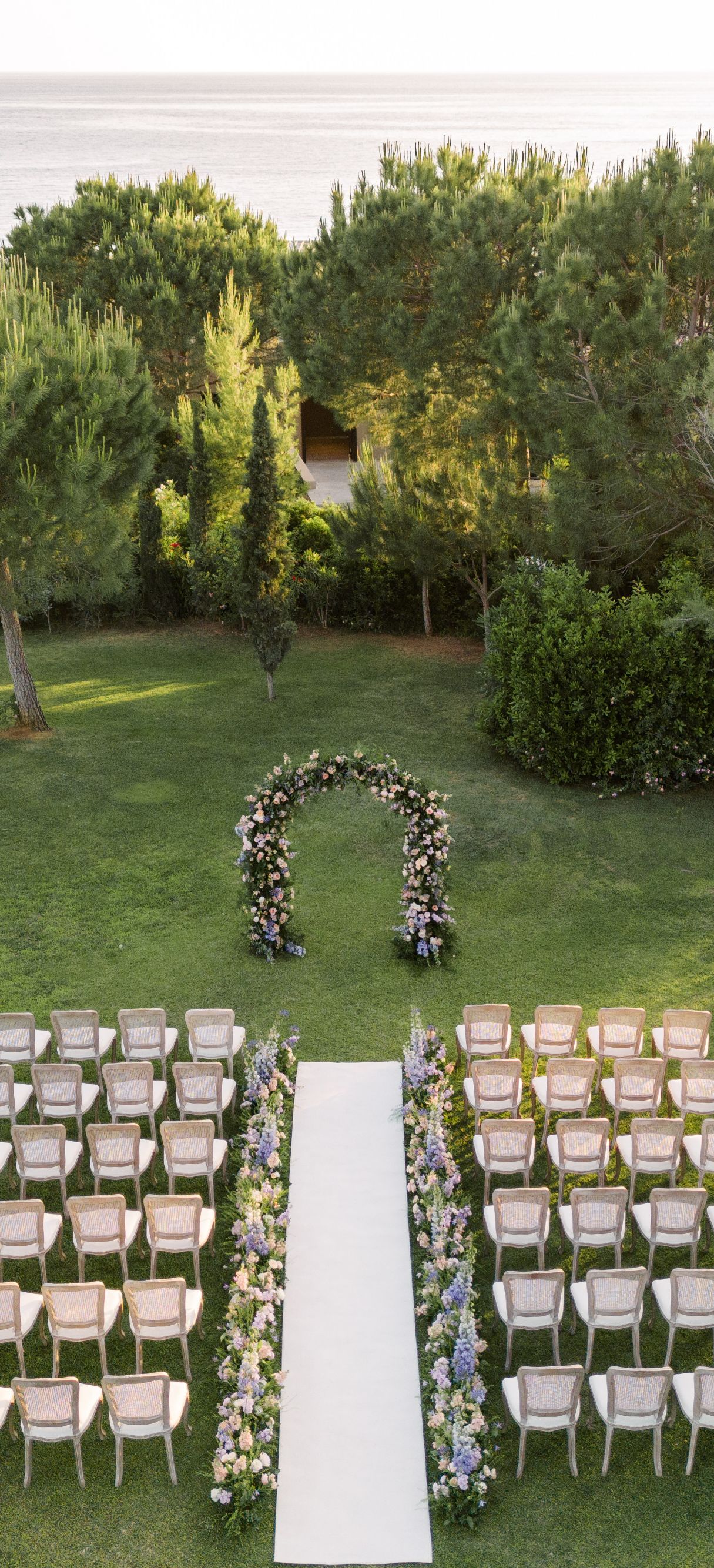 Outdoor wedding ceremony