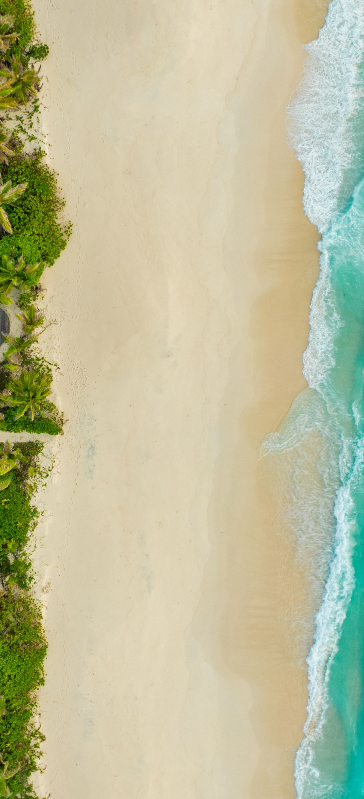 Beachfront villa aerial views