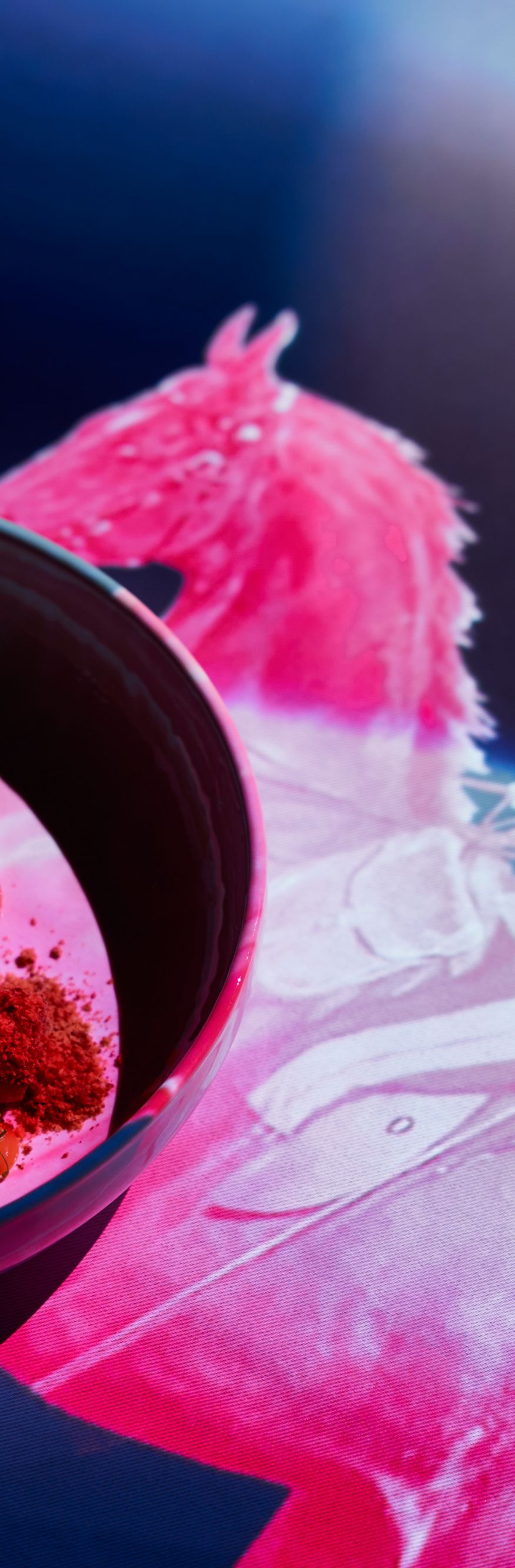 Multisensory dinner dessert horse with rider