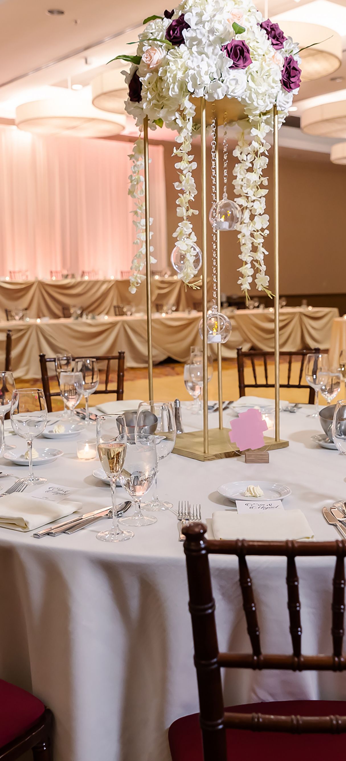 Wedding reception table