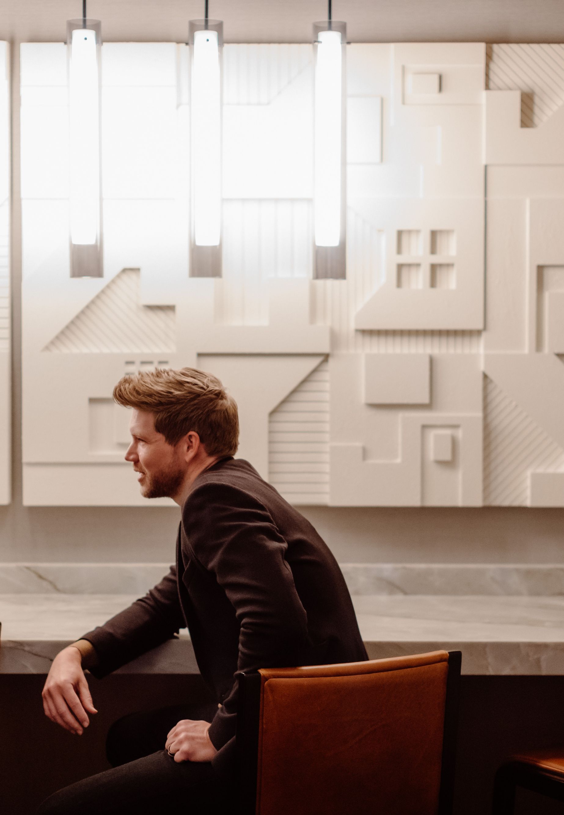 Guests at coffee bar