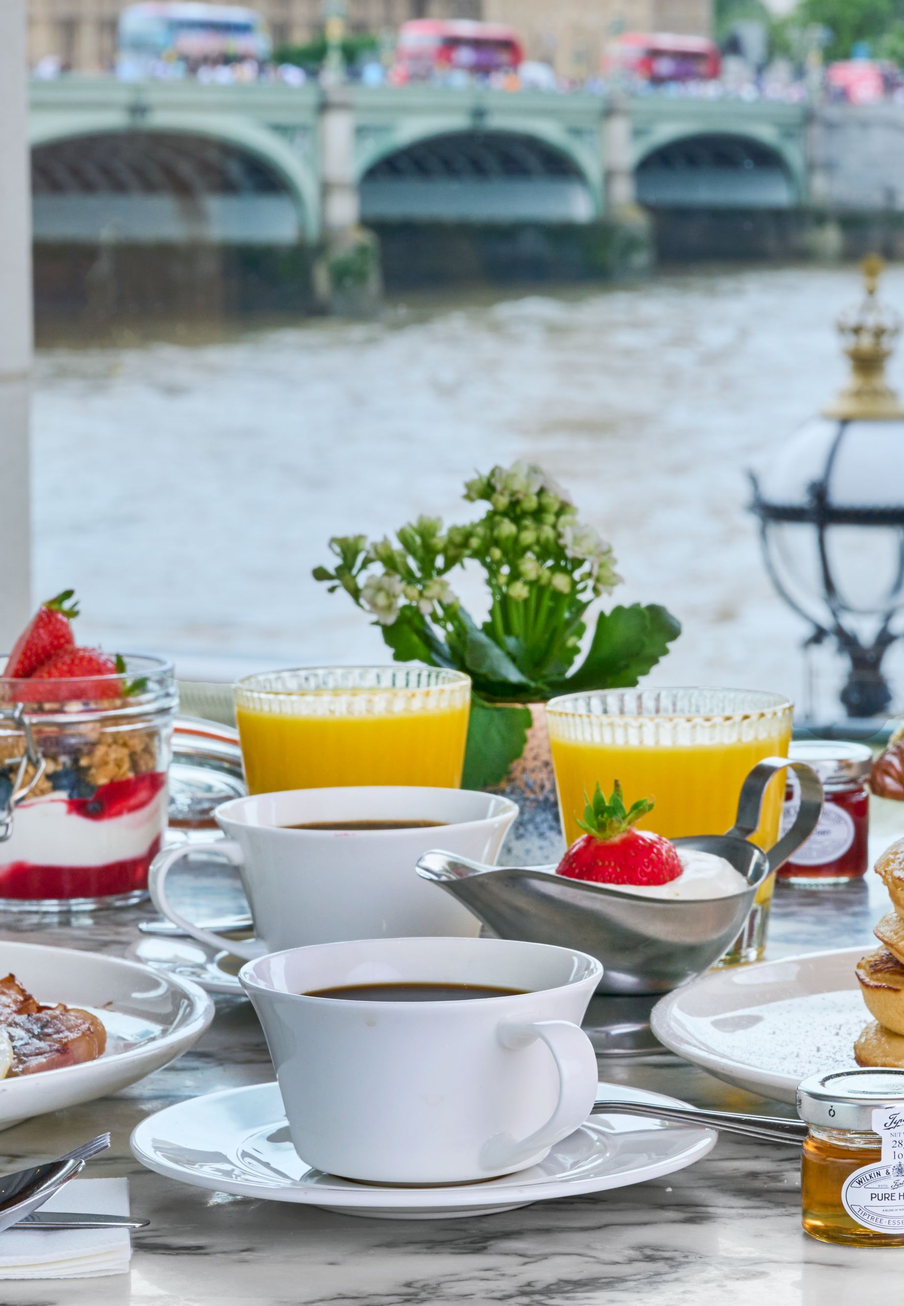 Breakfast Big Ben's views. Marriott County Hall