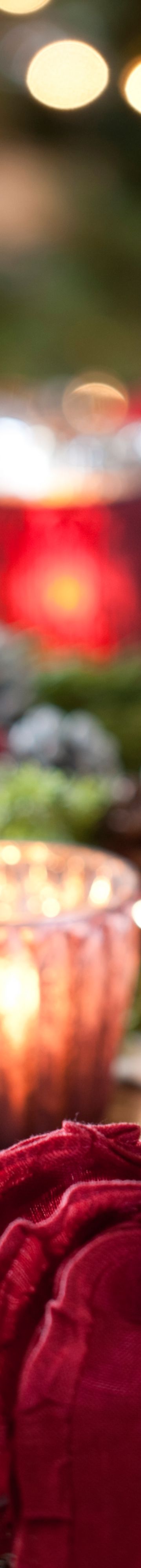 A Christmas dining table