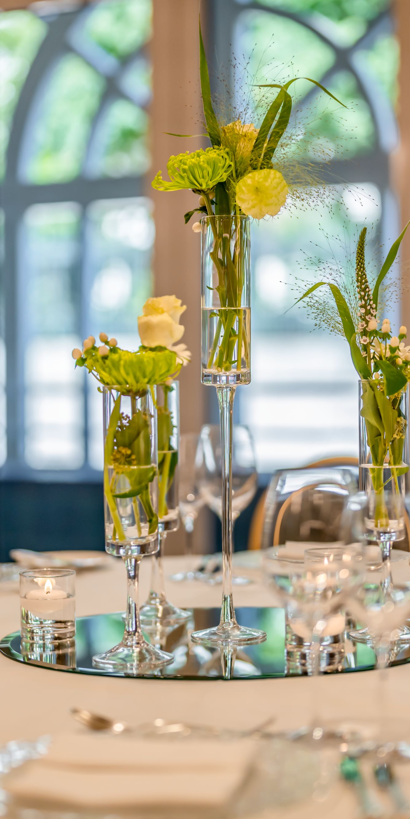 Wine Glasses On The Banquet Table Of A Luxury Hotel In Vintage