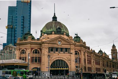 External view of Flinders Street Station