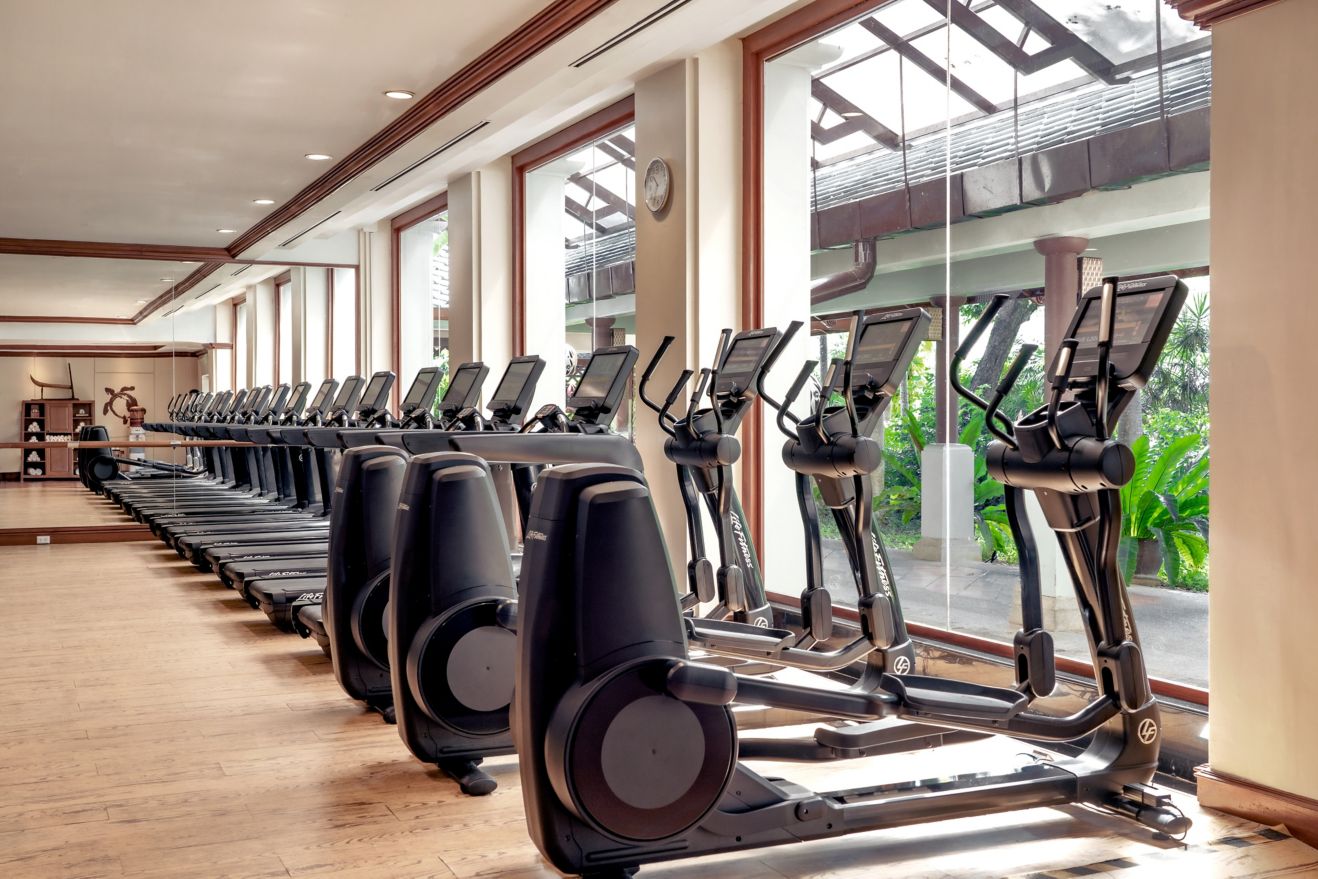 Cardio and strength equipment in gym