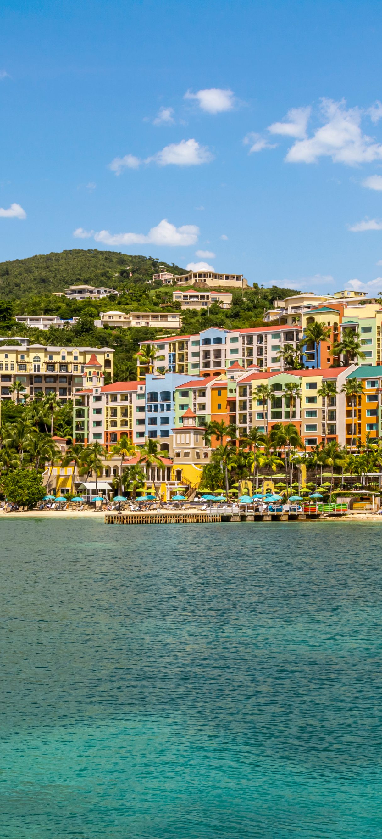 Exterior of resort, beach, and ocean