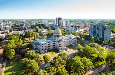Aerial view of the capitol