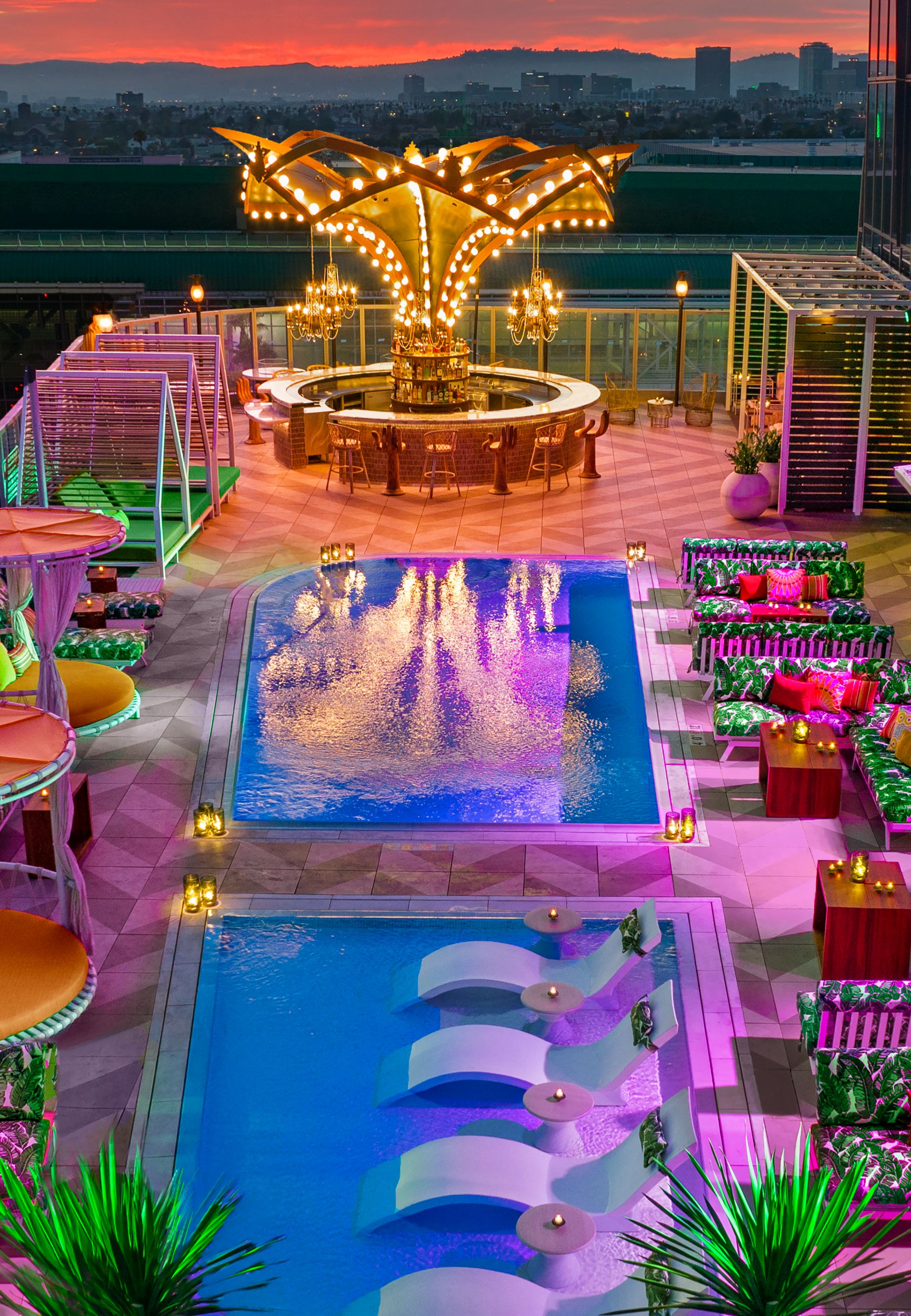 Pool deck and carousel  