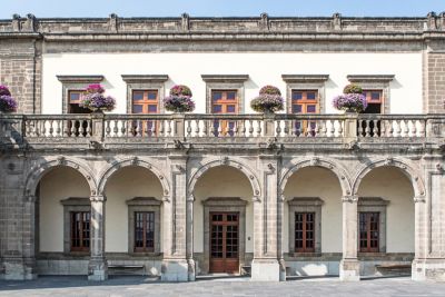 The exterior of Castle of Chapultepec