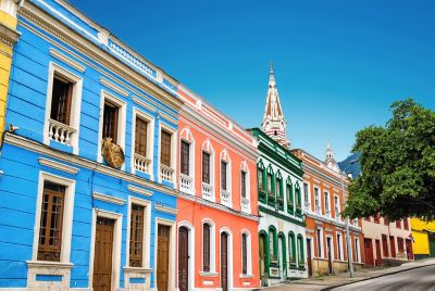 Colorful homes in Bogotá