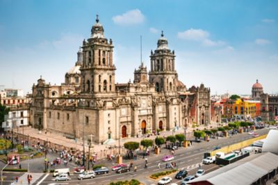 Zocalo Square in the sunlight