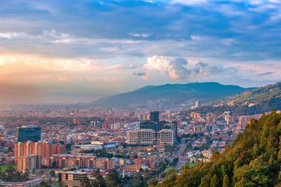 Sunset over Barrio De Usaquén