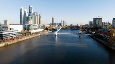 Cityscape of Puente de la Mujer