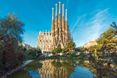 View of the Sagrada Familia during the day
