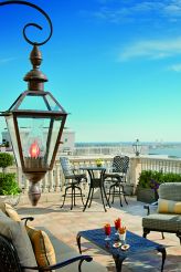 Large furnished terrace overlooking the city