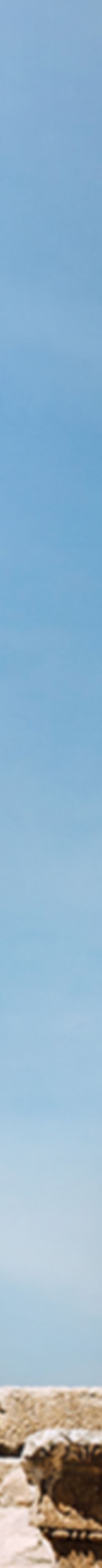 Man stands near ruins in Amman, Jordan