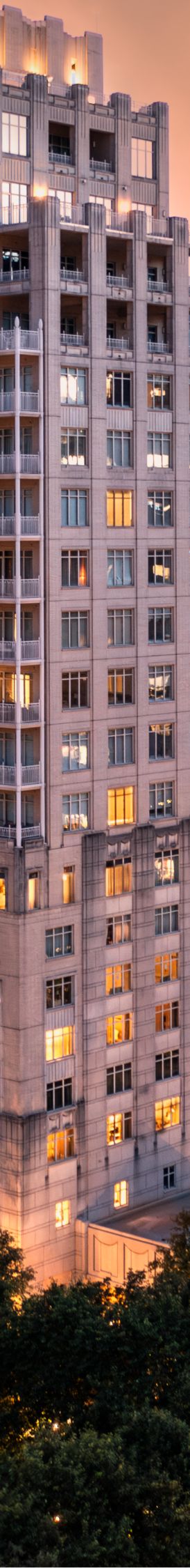 Exterior Photo at Sunset of Hotel