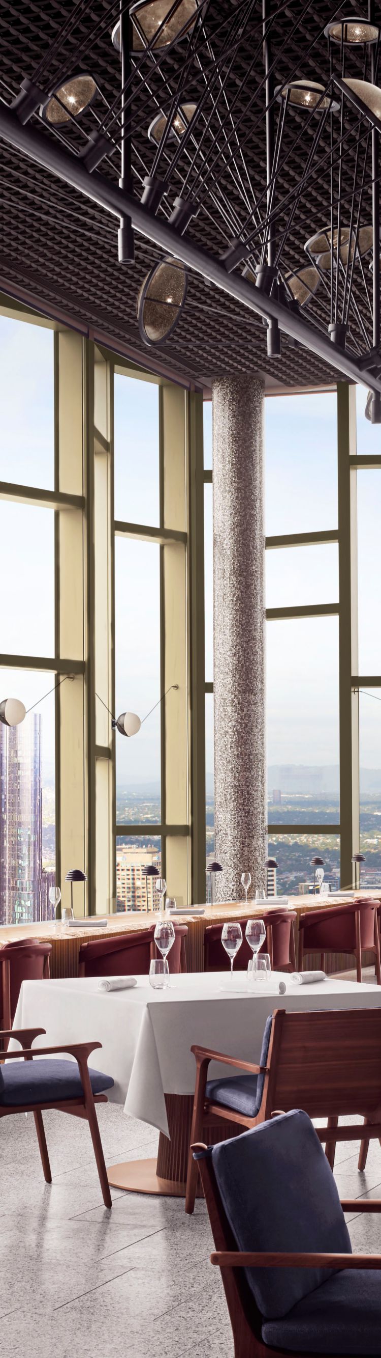 Atria dining area with a view