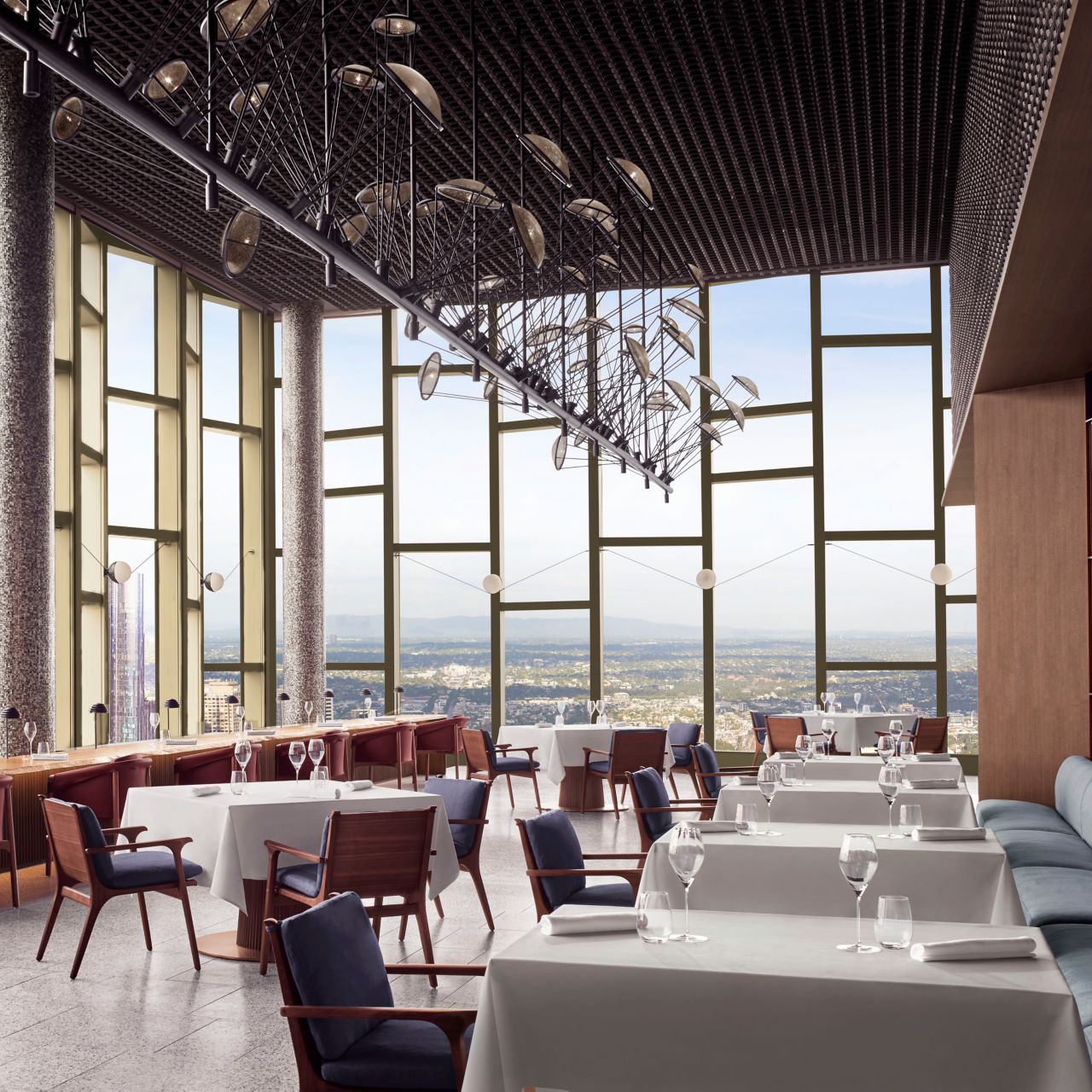 Atria dining area with a view