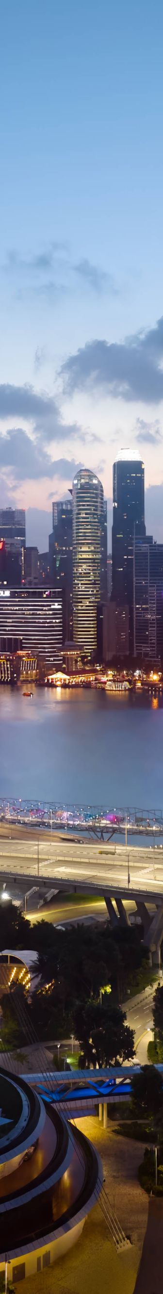 Marina Bay, city view, Singapore Flyer, location