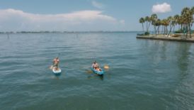 Kayaking in the Sarasota marina