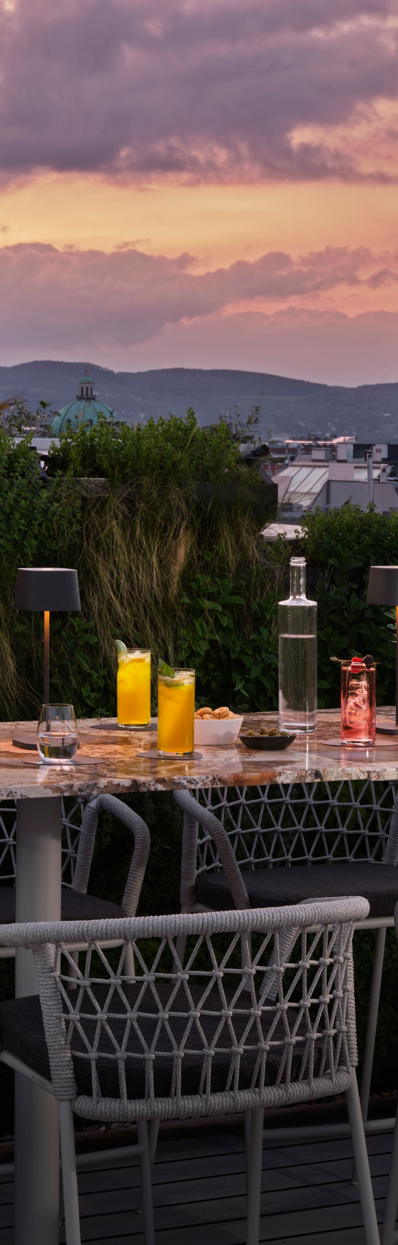 Getränkegenuss mit Aussicht