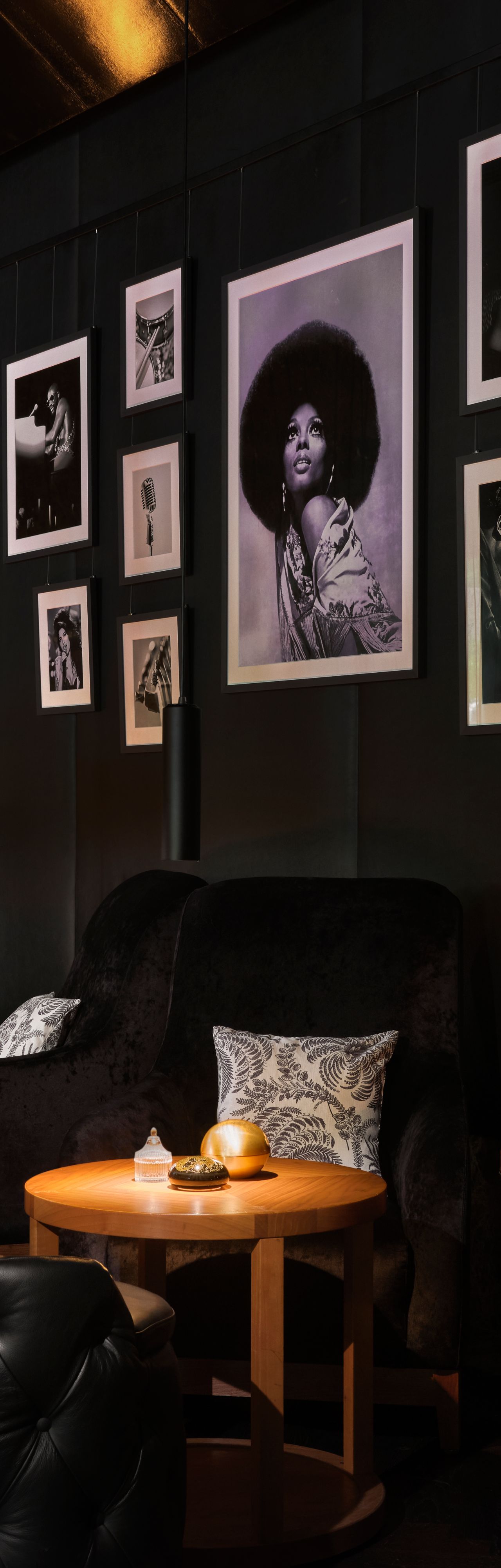 Fotowand in der D-Bar