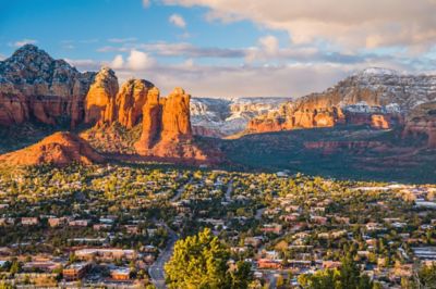 Rock formations during golden hour