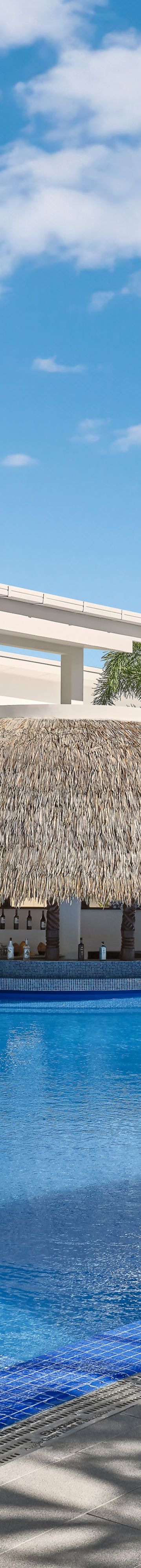 Expansive resort pool