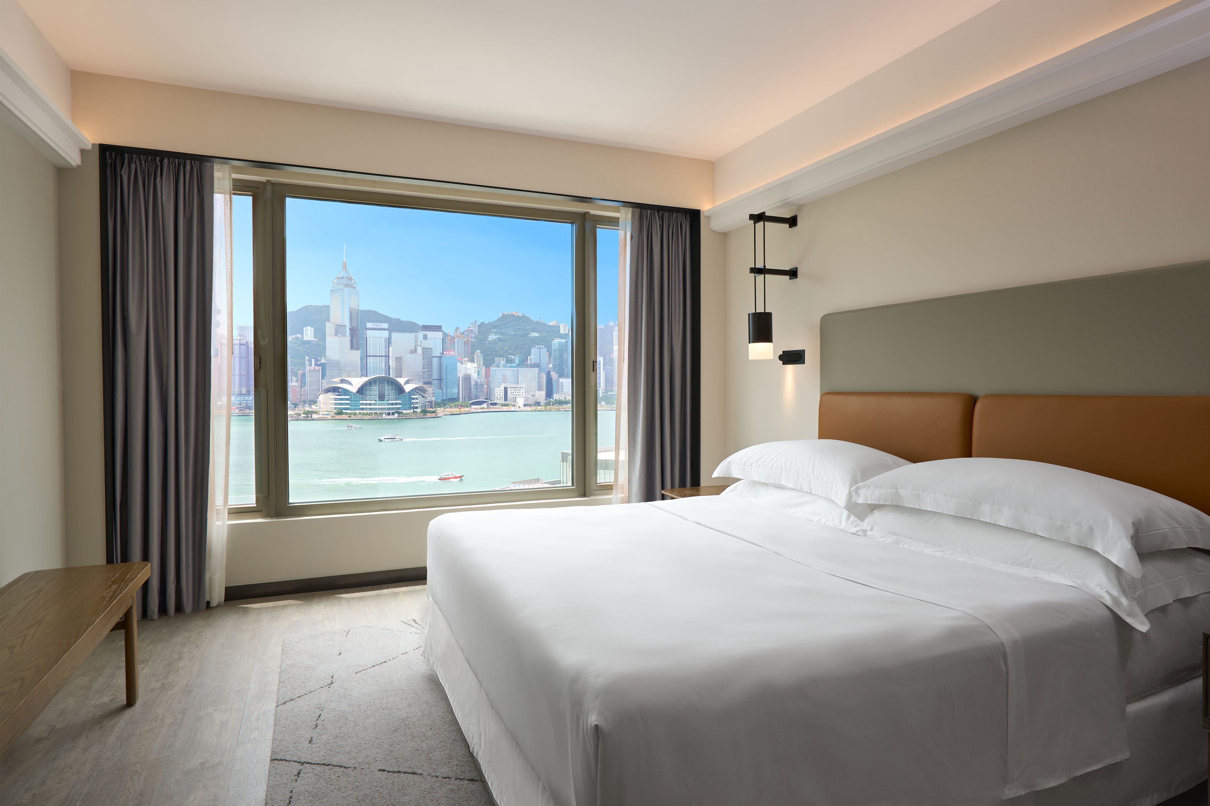 香港宾馆床头图片
