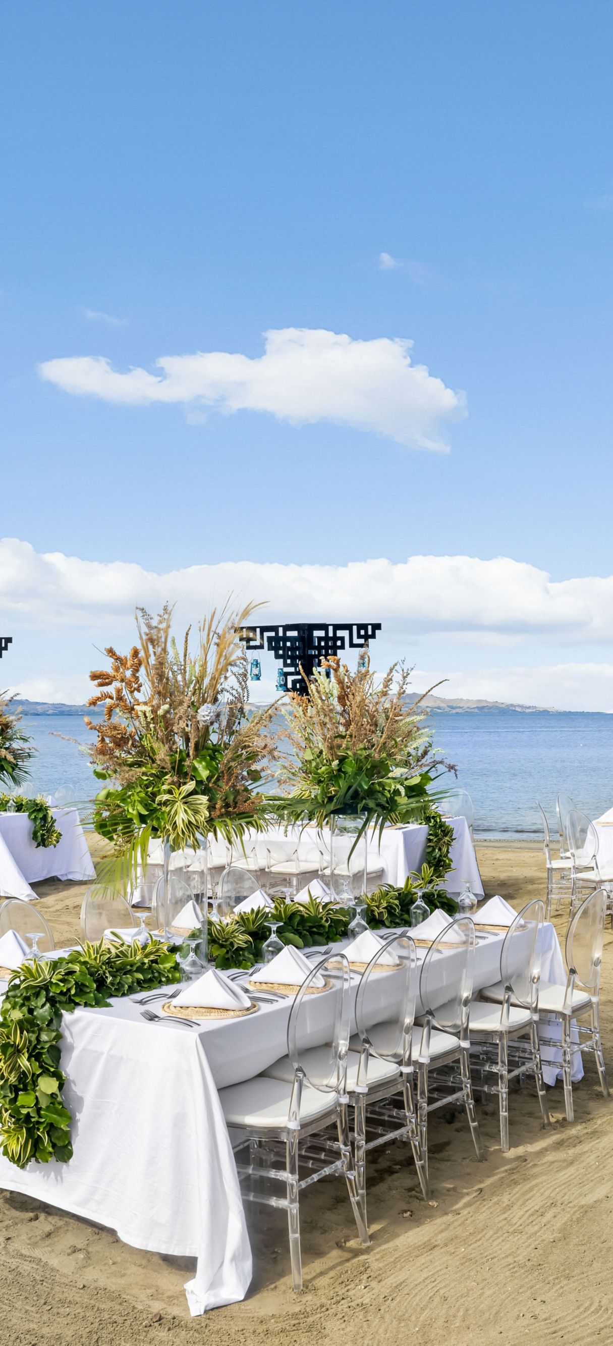 Outdoor wedding event space