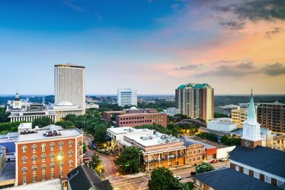 An aerial view of Tallahassee