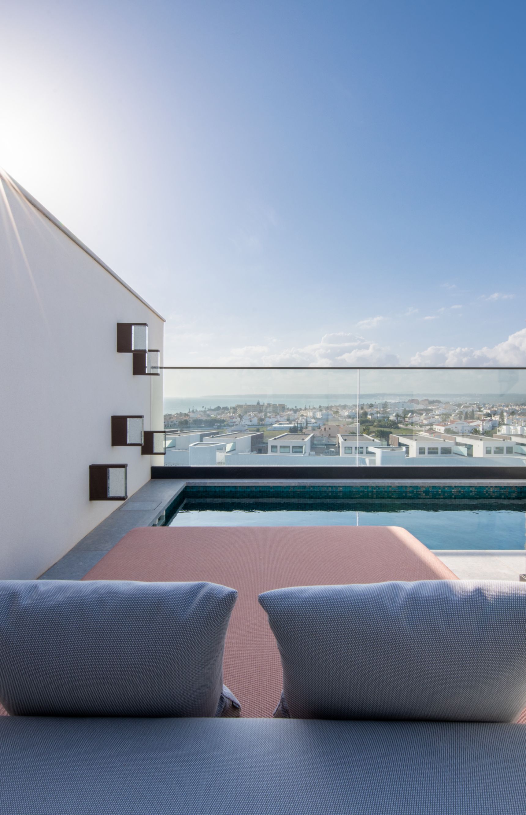 Each room connects with large private balconies, w