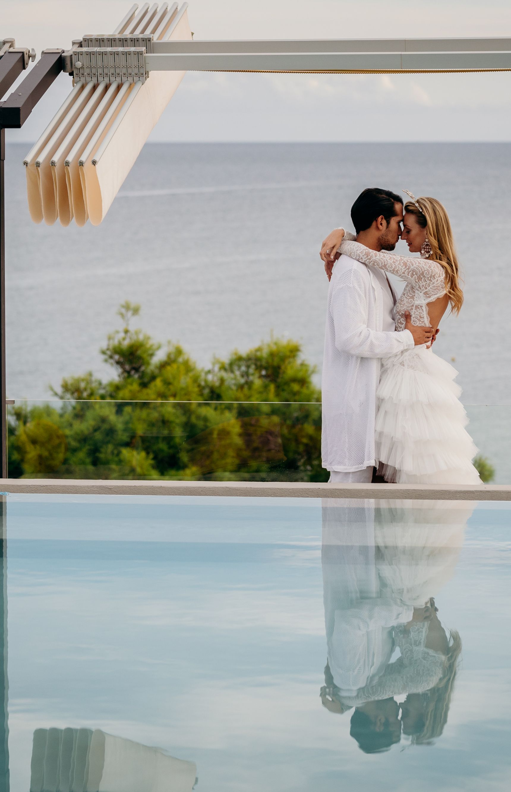 Loving couple sharing special moments after their 