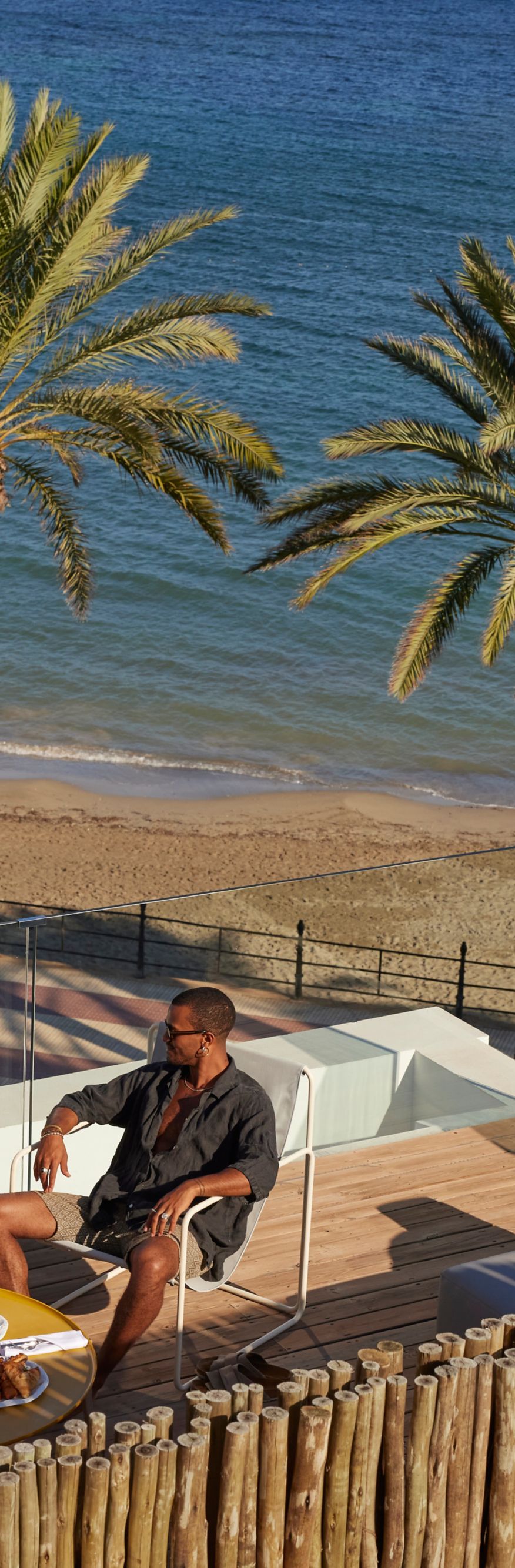 Brunch at an exclusive suite terrace over the sea