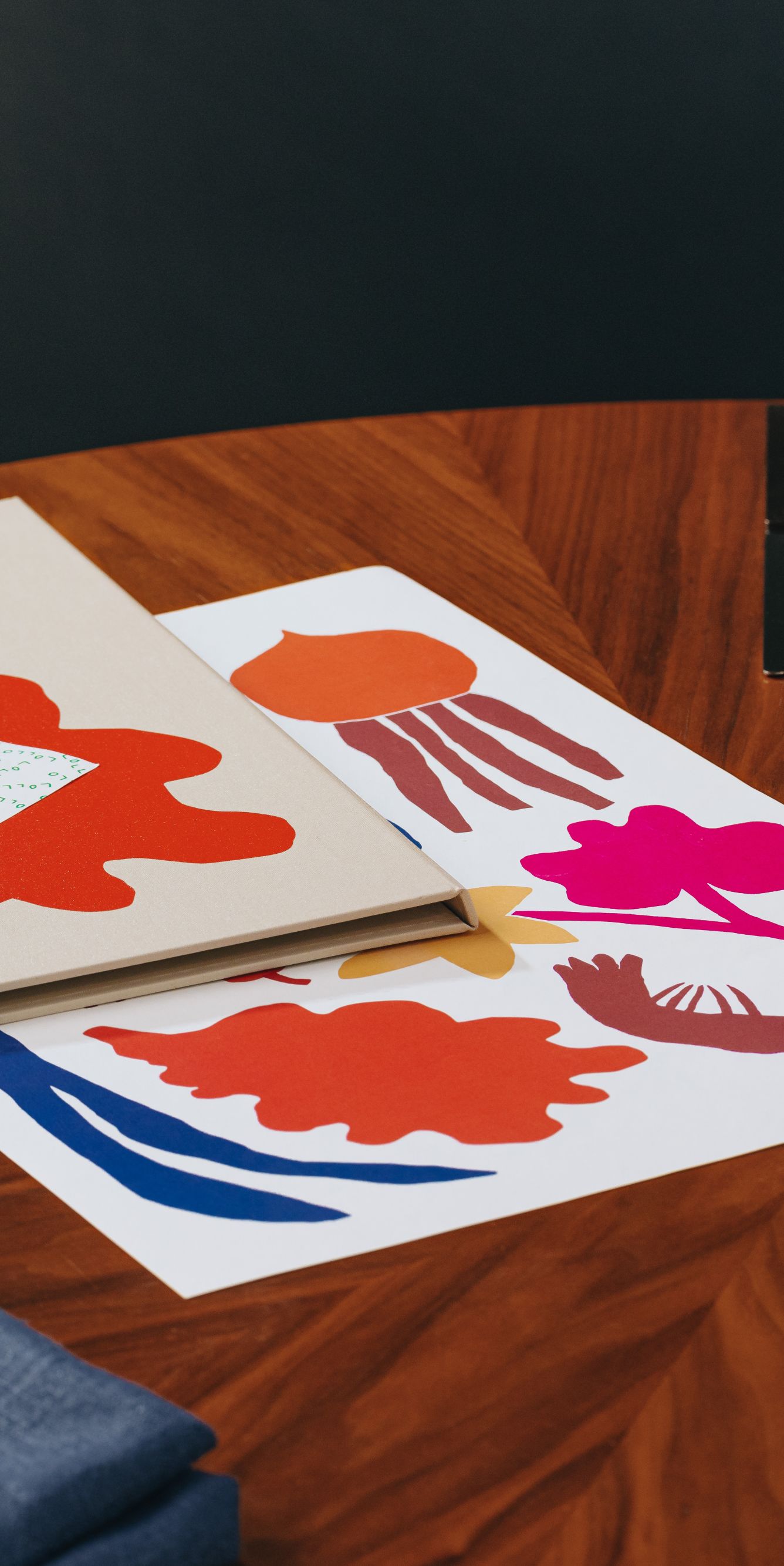 View of Lollo's menus placed on the table