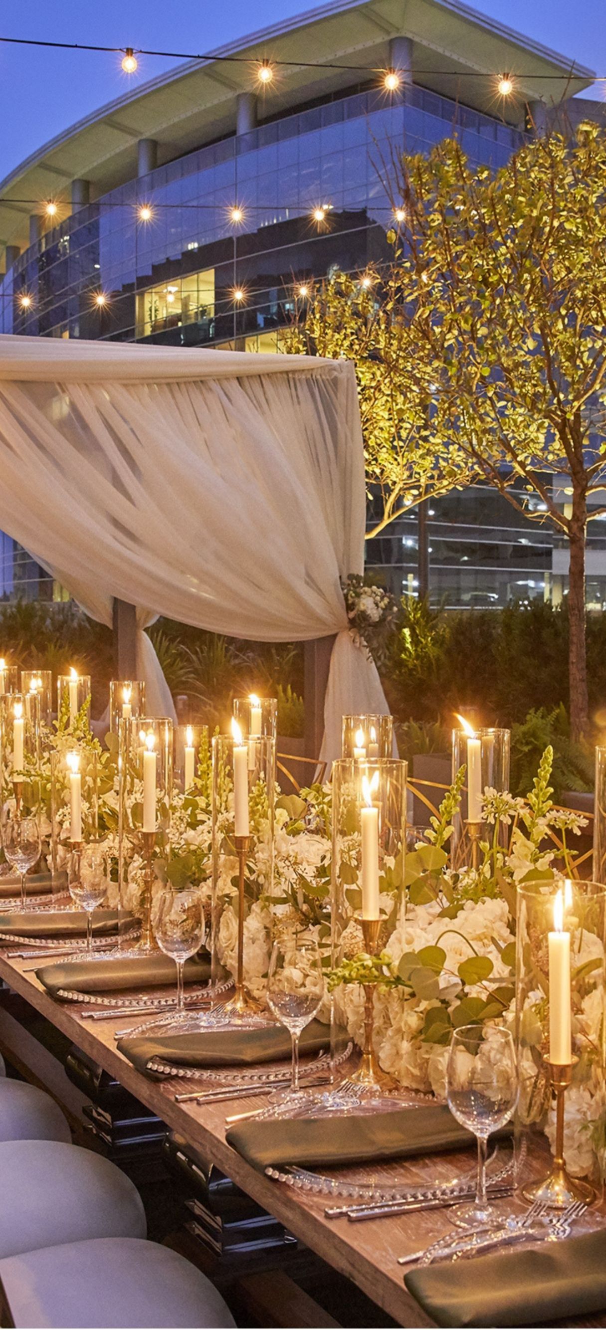 Outdoor wedding ceremony