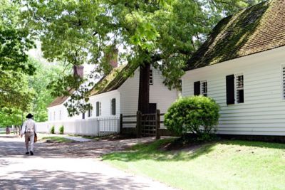 The colonial center of Williamsburg, Virginia