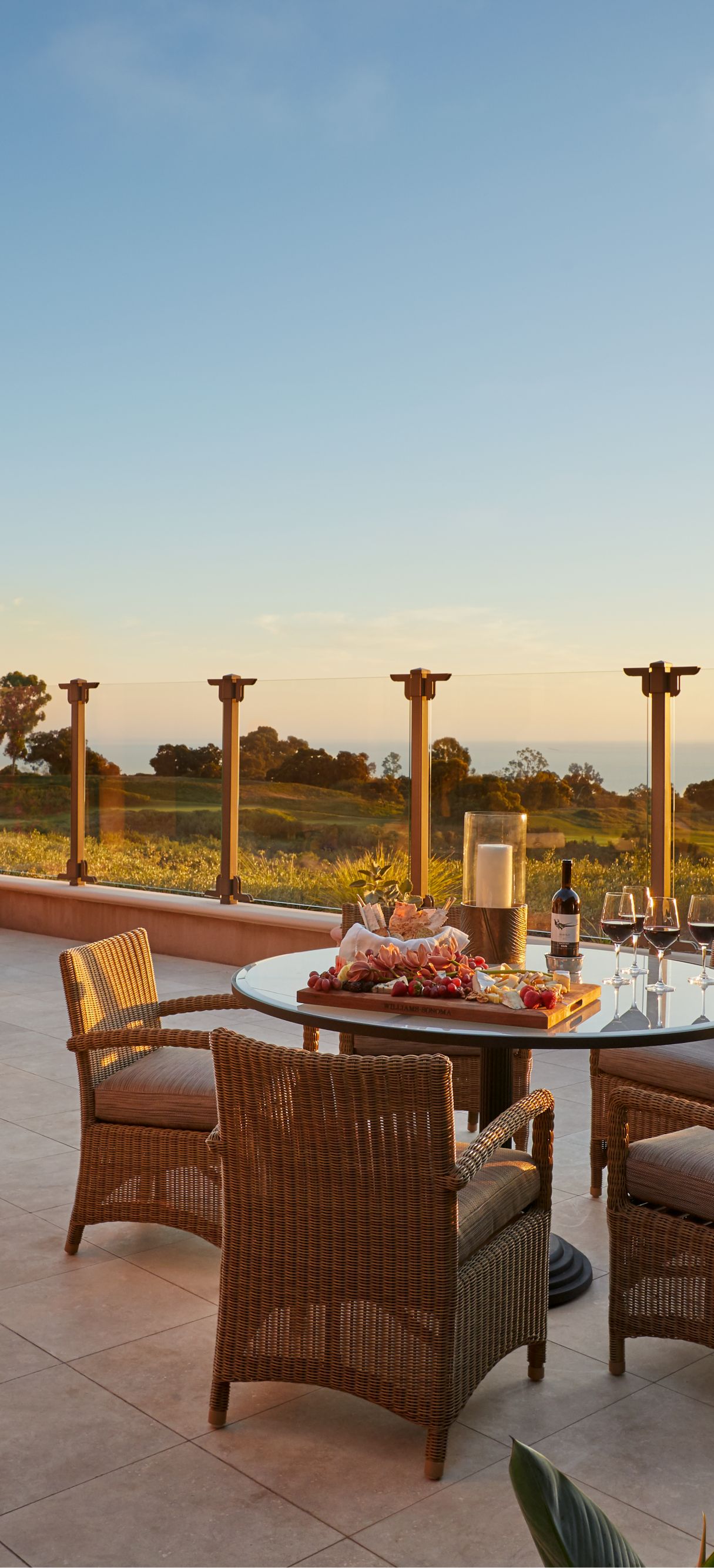 Expansive Villa Terrace at Pelican Hill 