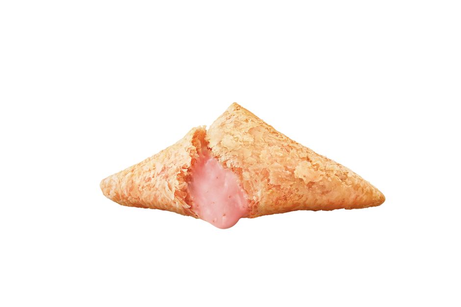 草莓白巧克力三角派