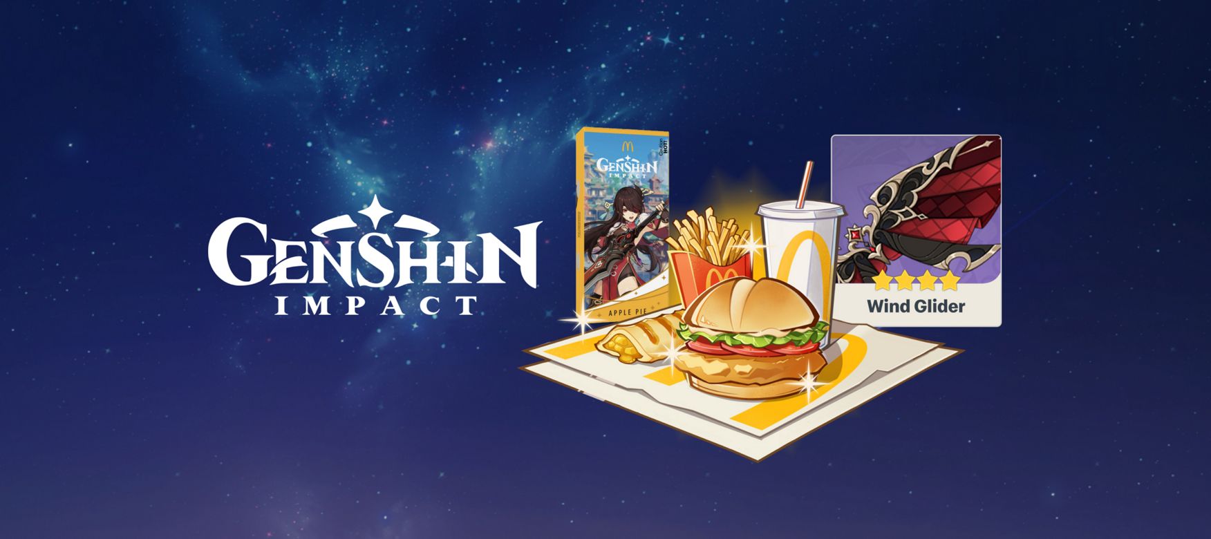 Unlock an exclusive Wind Glider with your Genshin Impact Meal purchase