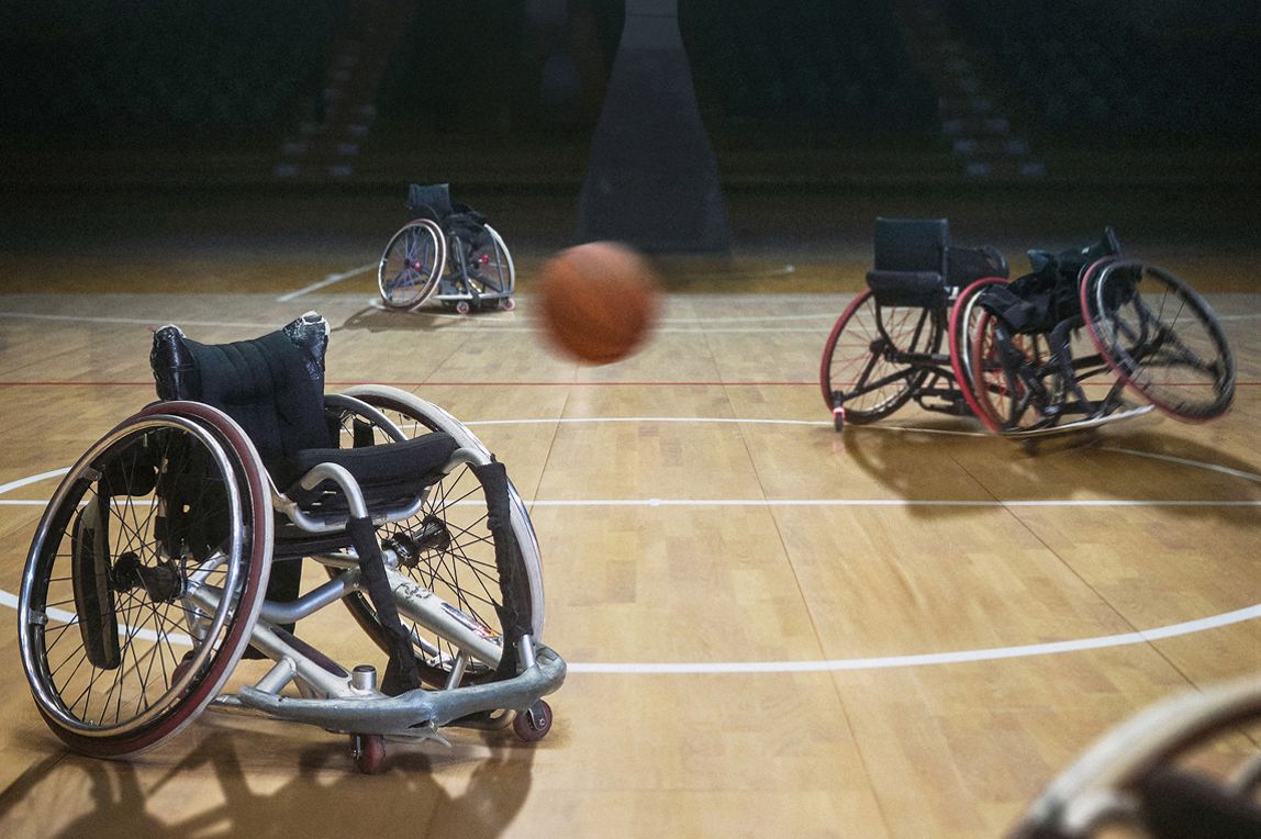 Abbildung von Rollstuhlbasketball