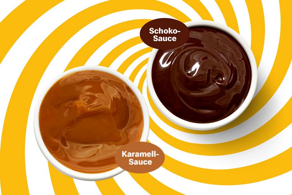McFlurry® Sauce Schoko und Karamell